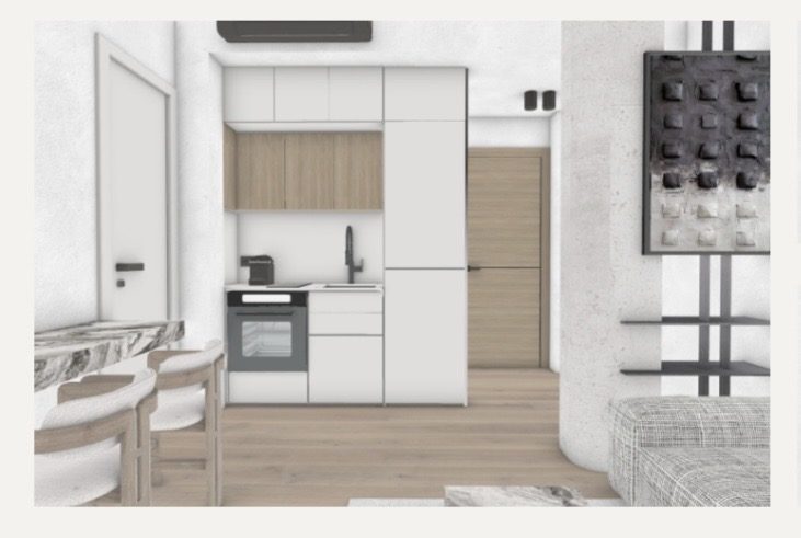 Bright 37 sqm apartment, 4th floor, renovation scheduled 2026